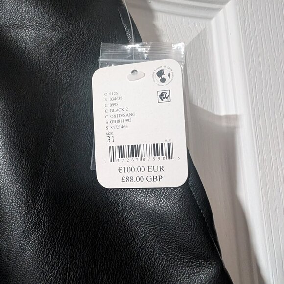 FP We The Free | Free Reign Faux Leather Short In Black - Picture 7 of 12